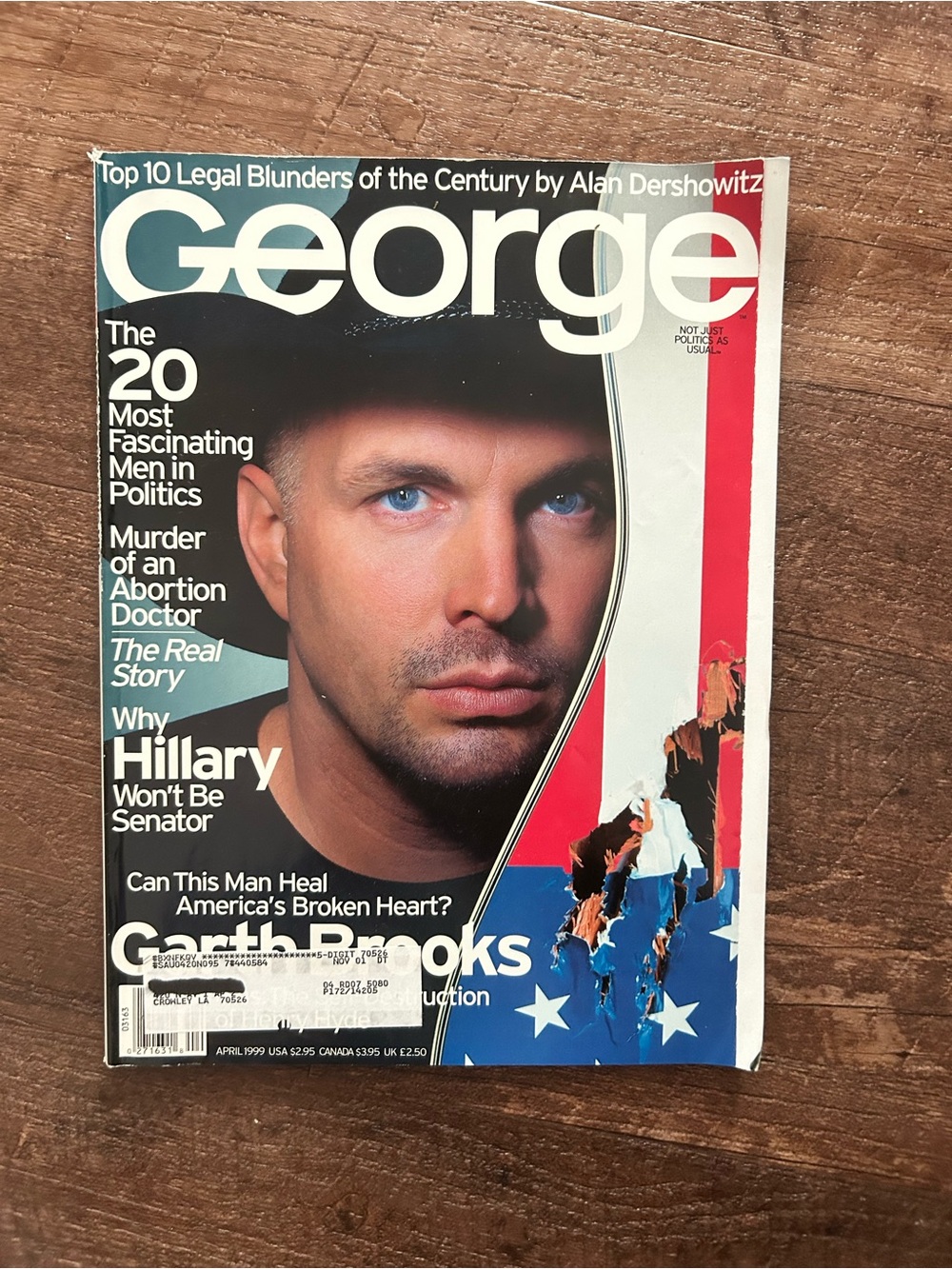George Magazine - April 1999 - Garth Brooks Cover